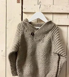 Cygnet Aran - Shawl Neck Sweater (CY1405) [Free Download]