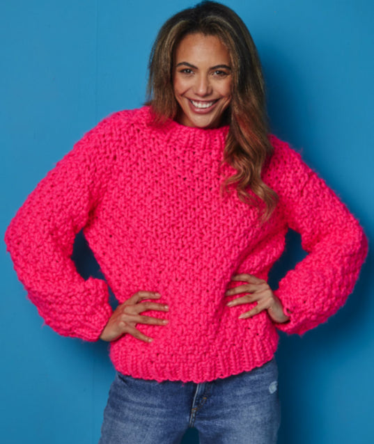 Cygnet Seriously Chunky - Neon Mossy Sweater (CY1695) [Free Download]