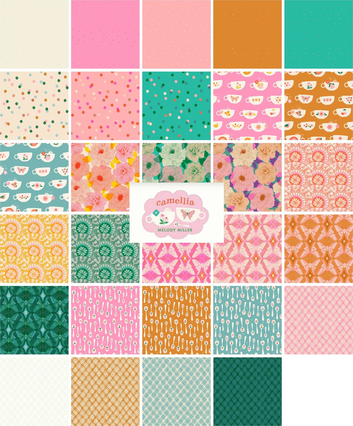 Ruby Star Society Camellia Half Yard Bundle (RS0029-HY)