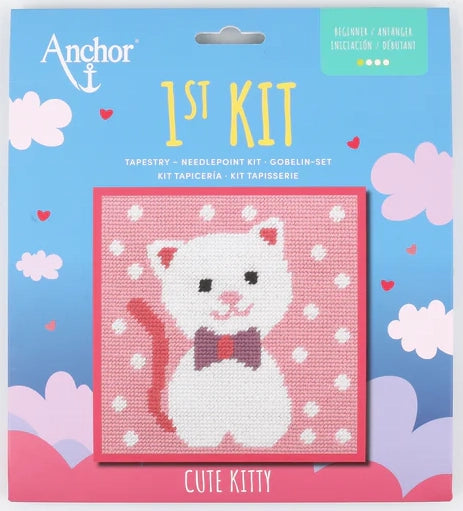Anchor 1st Kit - Cute Kitty (Tapestry Needlepoint Kit)