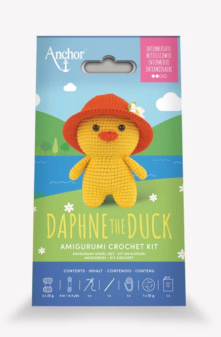 Anchor Mini Amigurumi Crochet Kit - Daphne the Duck
