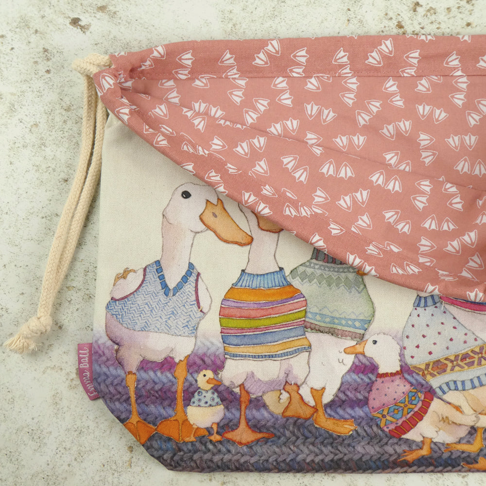 Emma Ball - Drawstring Bag - Dapper Ducks