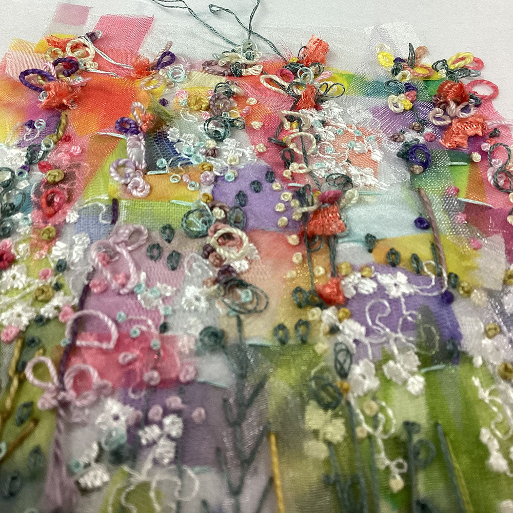 Silk Painting & Textured Hand Embroidery Class with Dorothy Ronaldson
