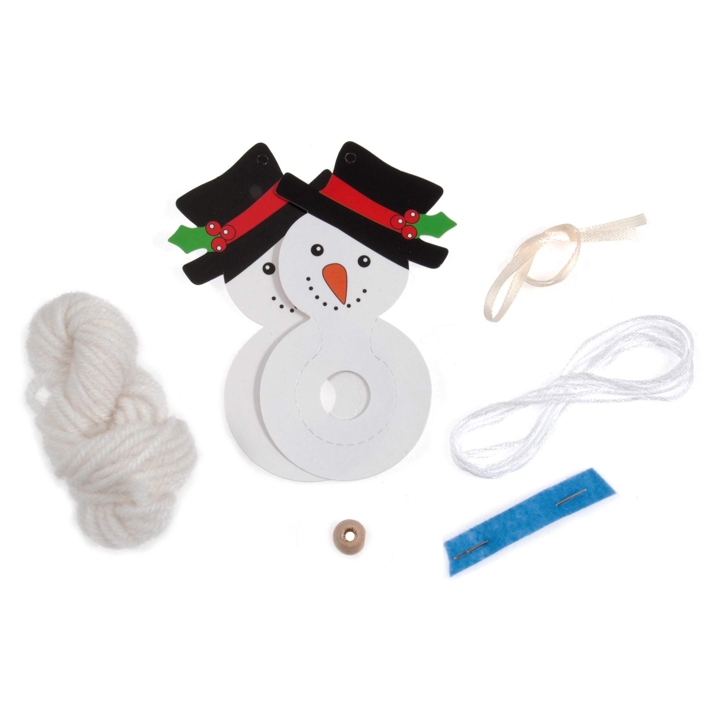 Pompom Decoration Kit - Snowman