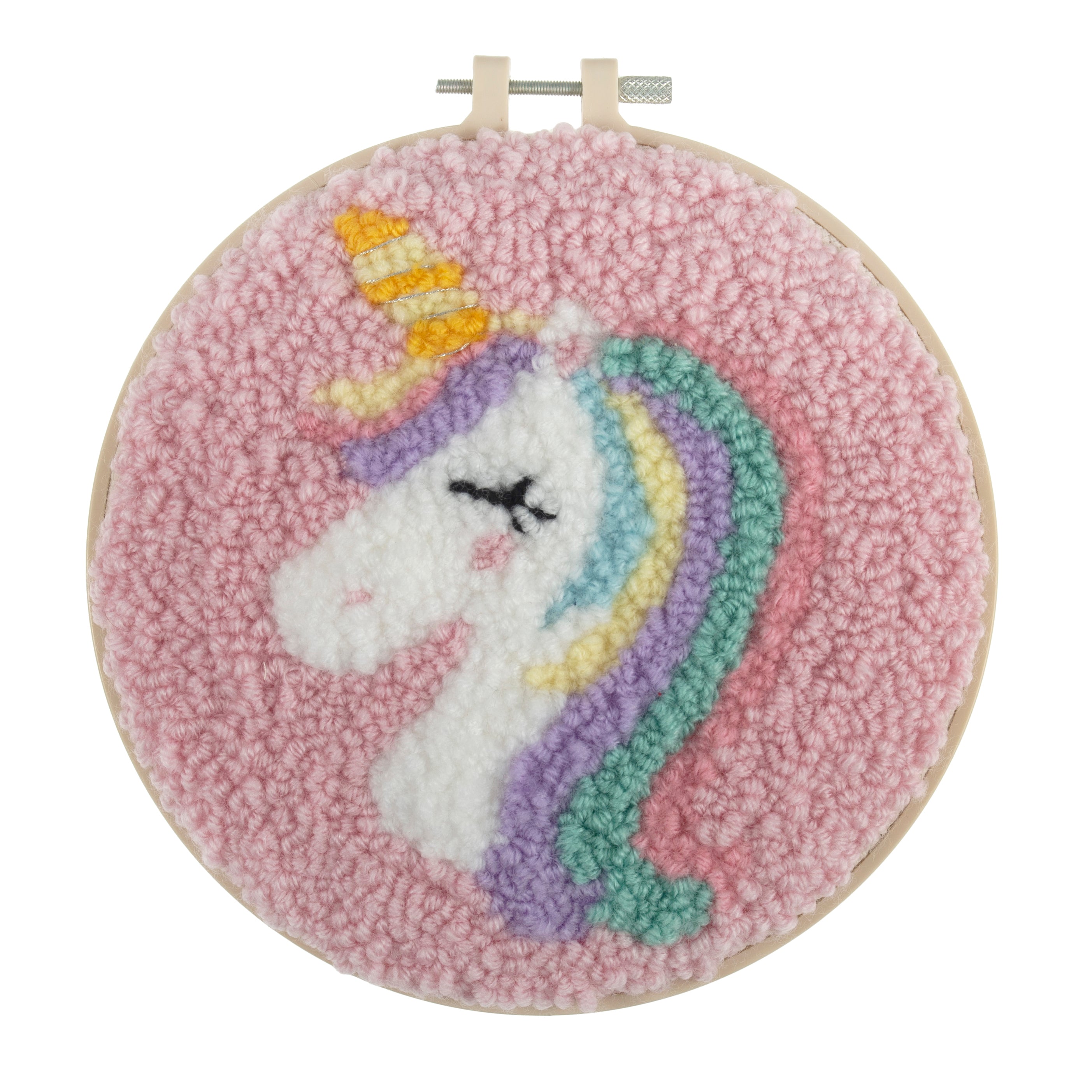 Trimits Punch Needle Borduurkit – 20,3 Cm (8 Inch), Thema 'Liefde' – Bevat Garen, Frame, Naald En Instructies