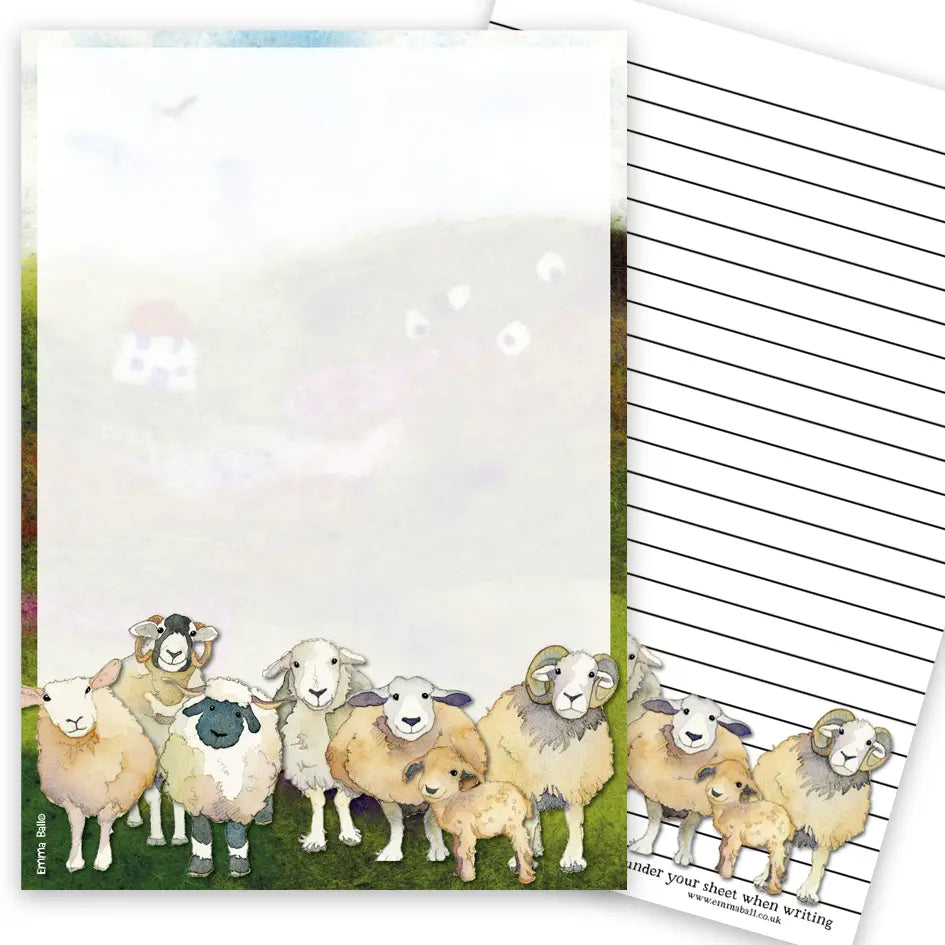 Emma Ball - A5 Writing Pad - Felted Sheep