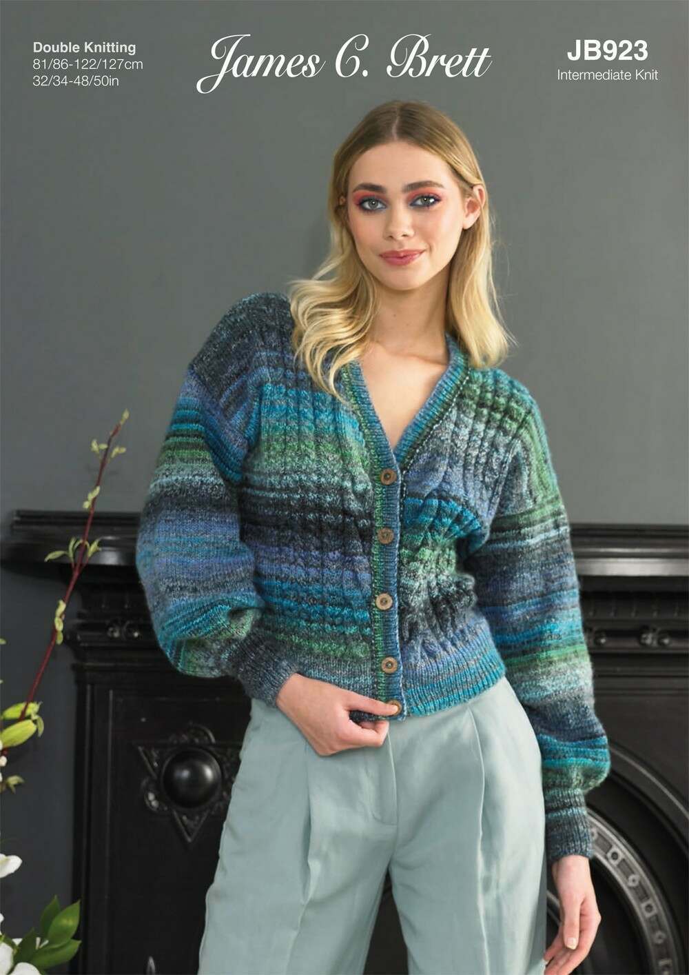 James C. Brett Emotions DK - Cardigan (JB923)