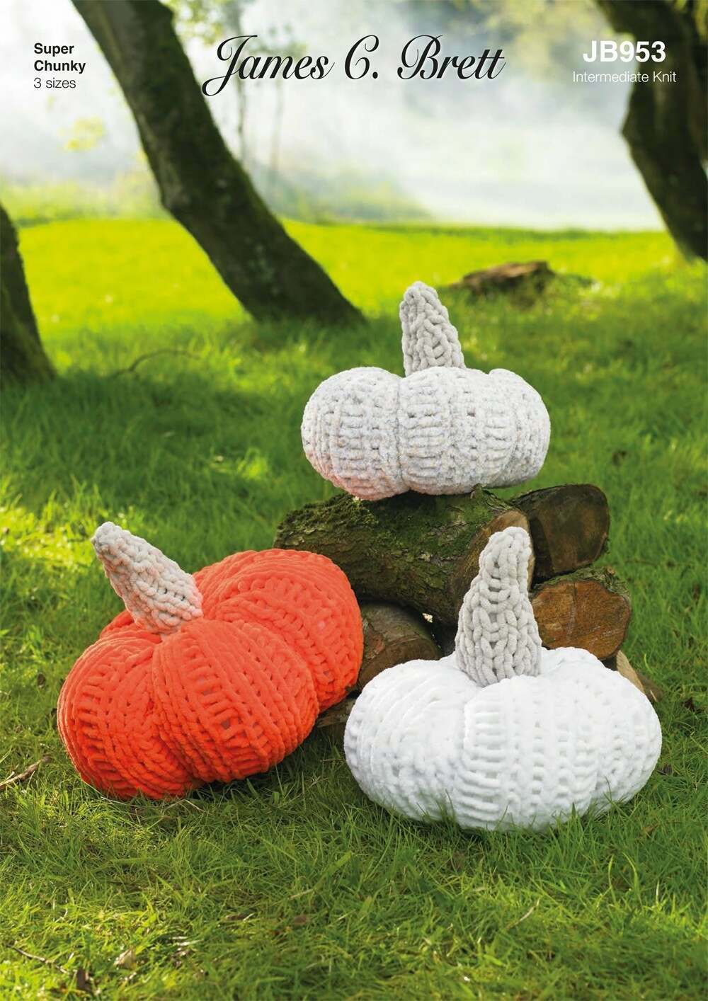 James C. Brett Flutterby Chunky & Huggable Super Chunky - Pumpkins (JB953)