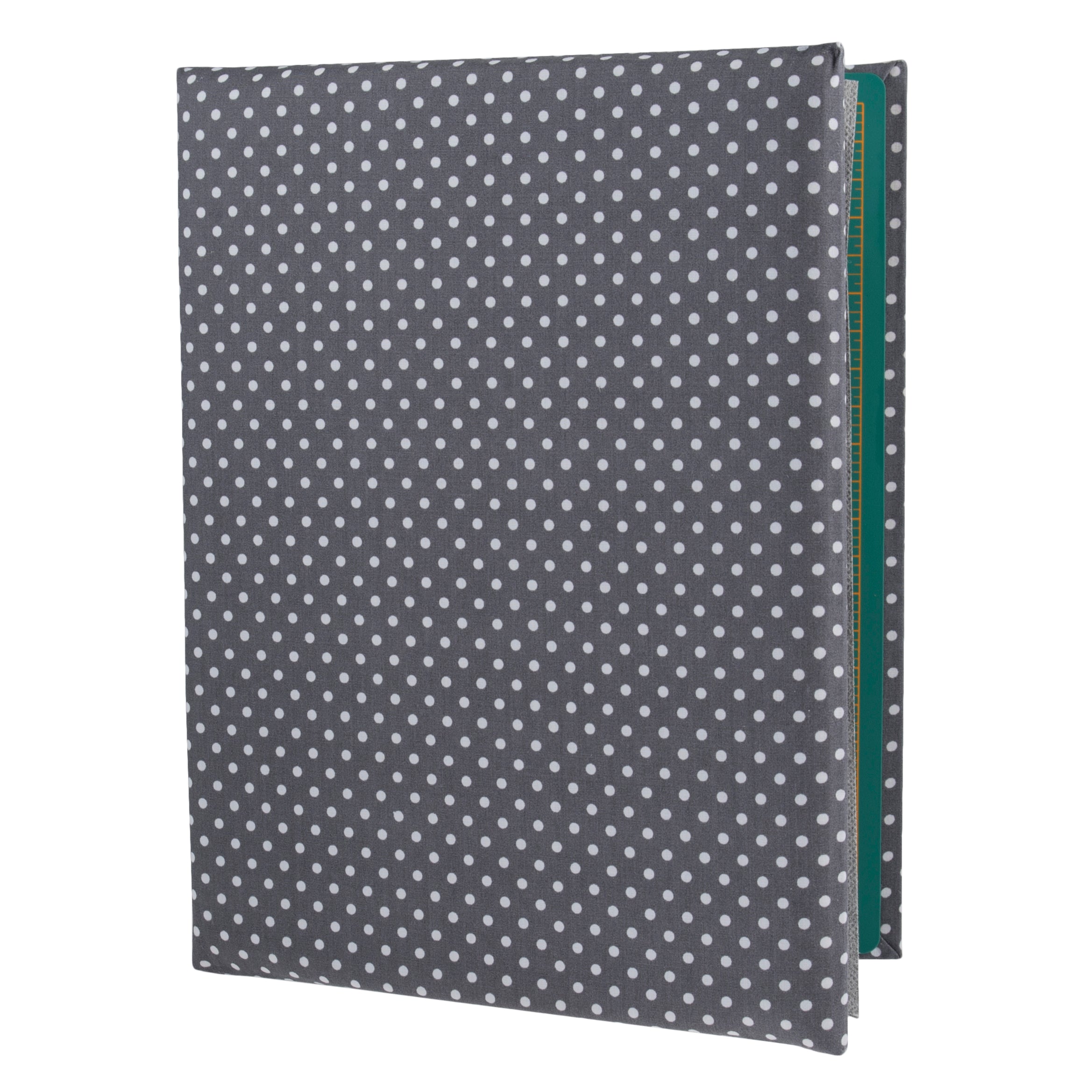 Trimits Quilter's 4-in-1 A4 Multi-Mat in White Polka Dot on Grey Print (30cm x 24cm)