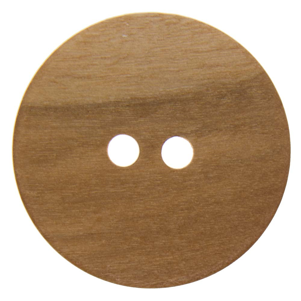 Italian Buttons Olive Wood 2-hole Button (Natural)