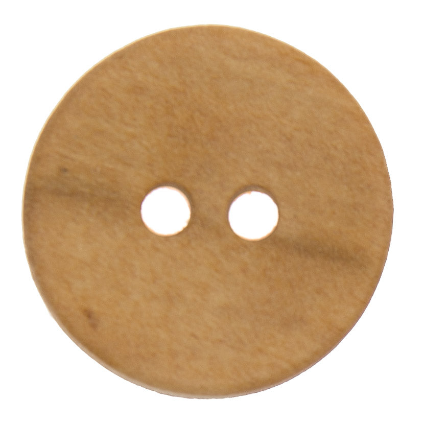Italian Buttons Olive Wood 2-hole Button (Natural)
