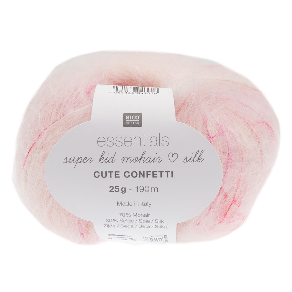 Rico Design Essentials Super Kid Mohair Loves Silk Cute Confetti