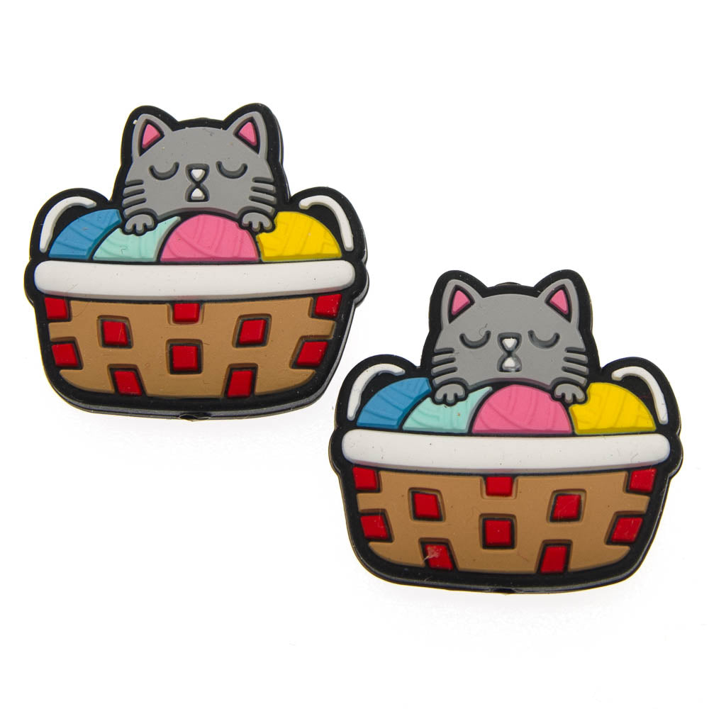 Needle Stoppers - Cats in Yarn