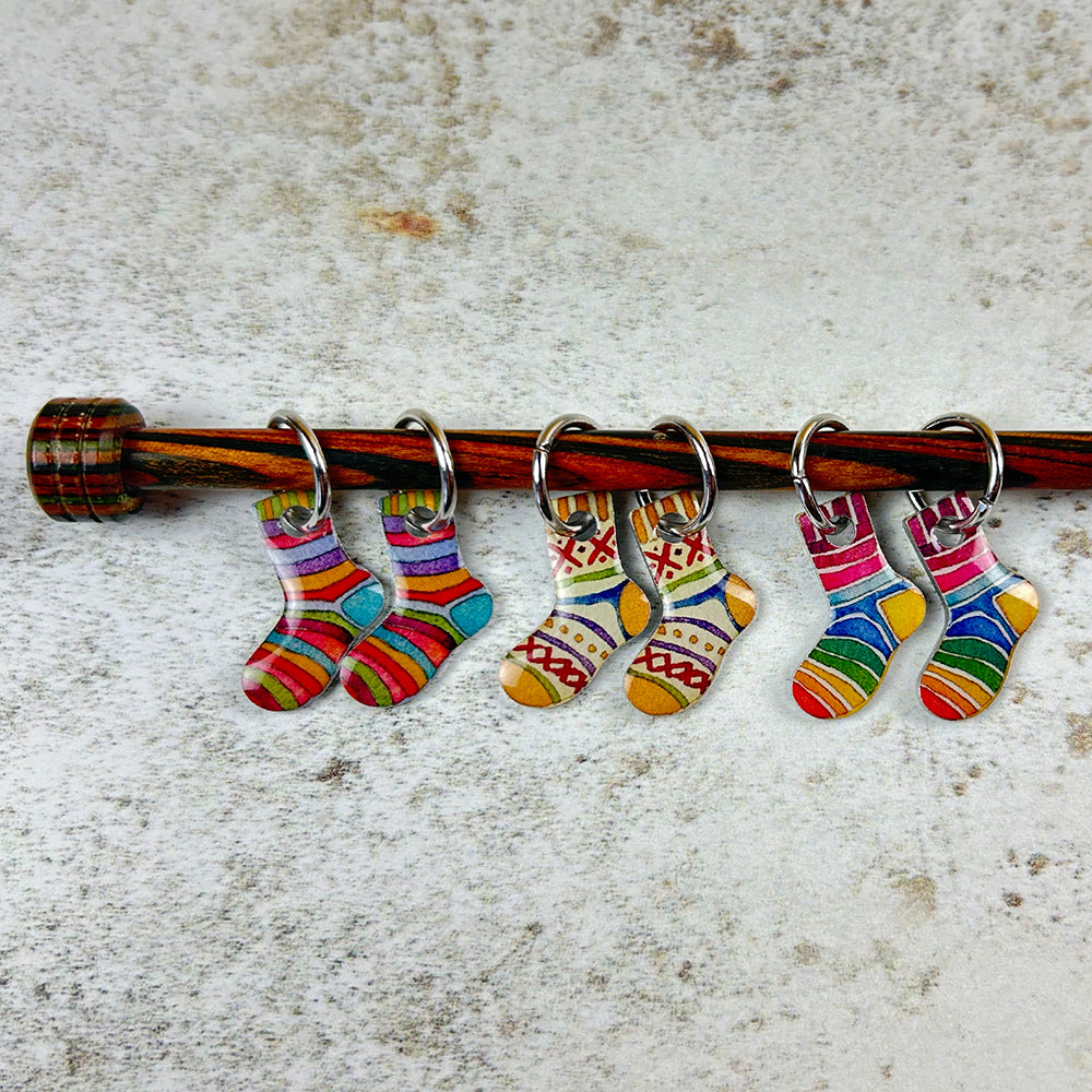 Emma Ball - Knitting Stitch Markers (x6) - Socks