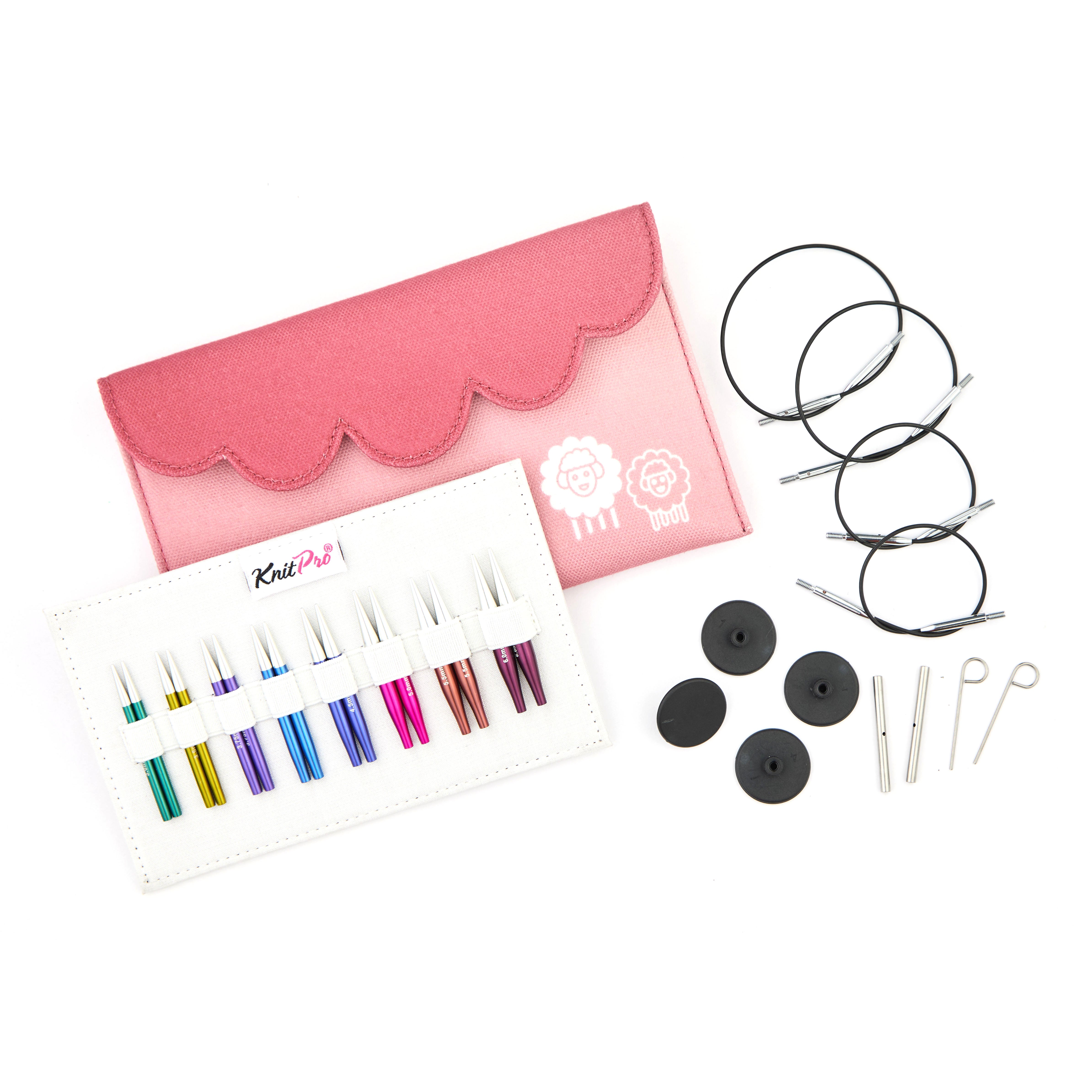 KnitPro Interchangeable Mini Knitting Needles Set - Zing Metal (8 Pairs)