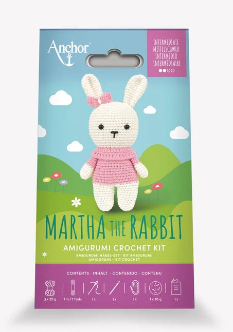 Anchor Mini Amigurumi Crochet Kit - Martha the Rabbit