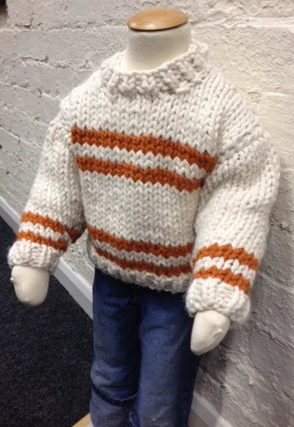 Cygnet Seriously Chunky - Orange Striped Jumper [Free Download]