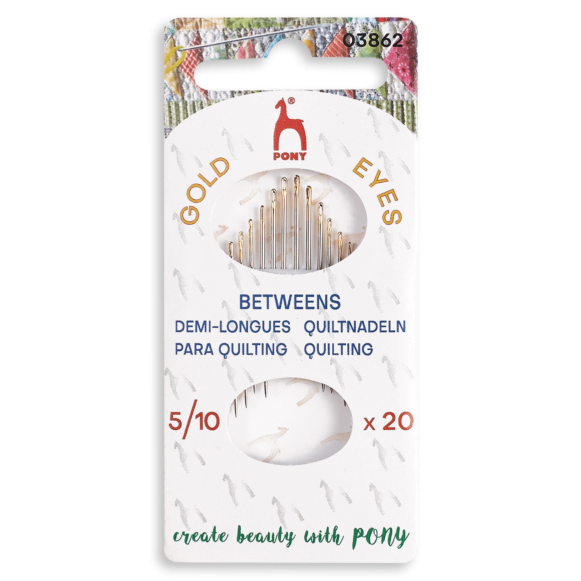 Pony Betweens Quilting Needles (Size 5-10)