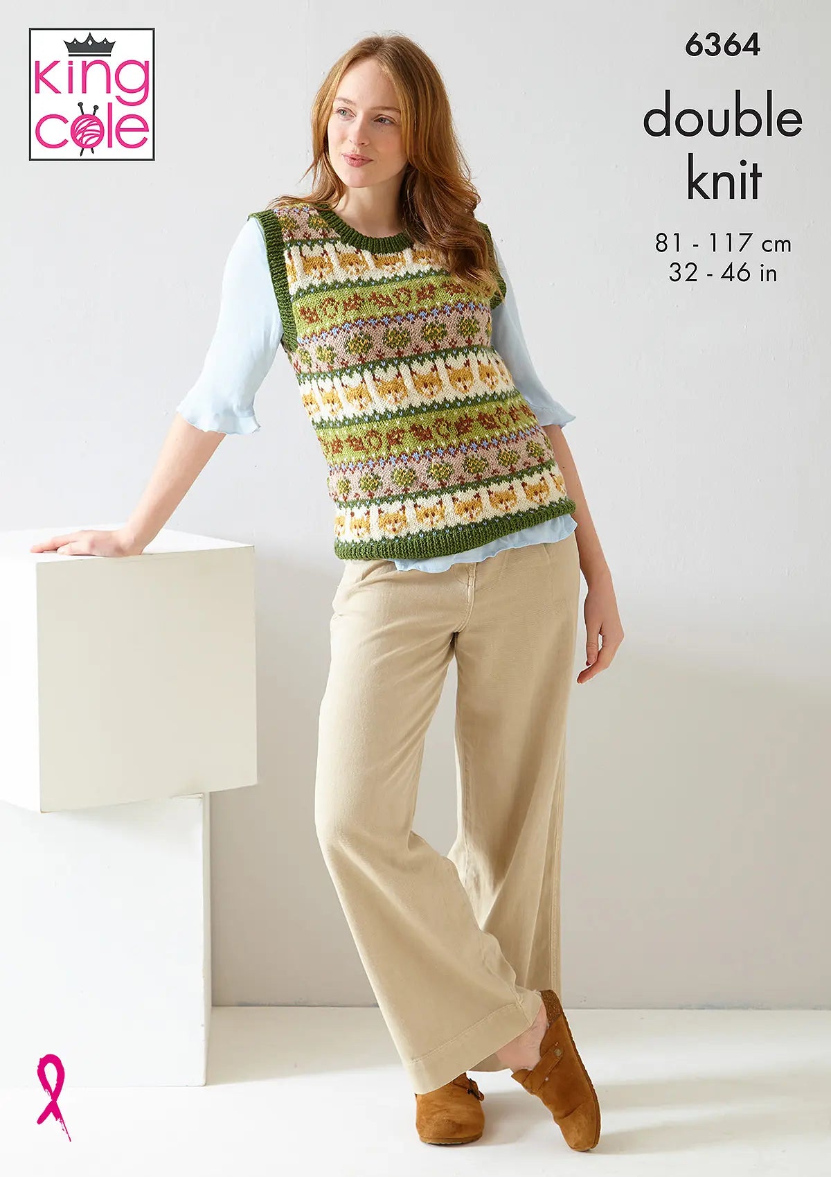 King Cole Merino Blend DK - Fairisle Sweater & Tank Top (6364)
