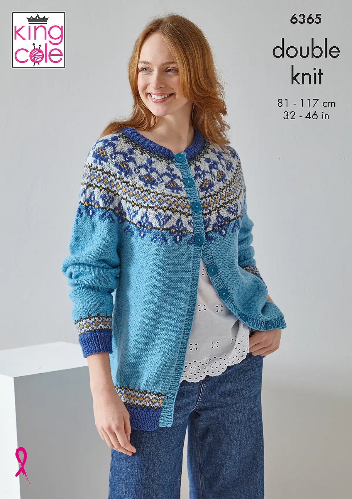 King Cole Merino Blend DK - Fairisle Cardigan & Waistcoat (6365)