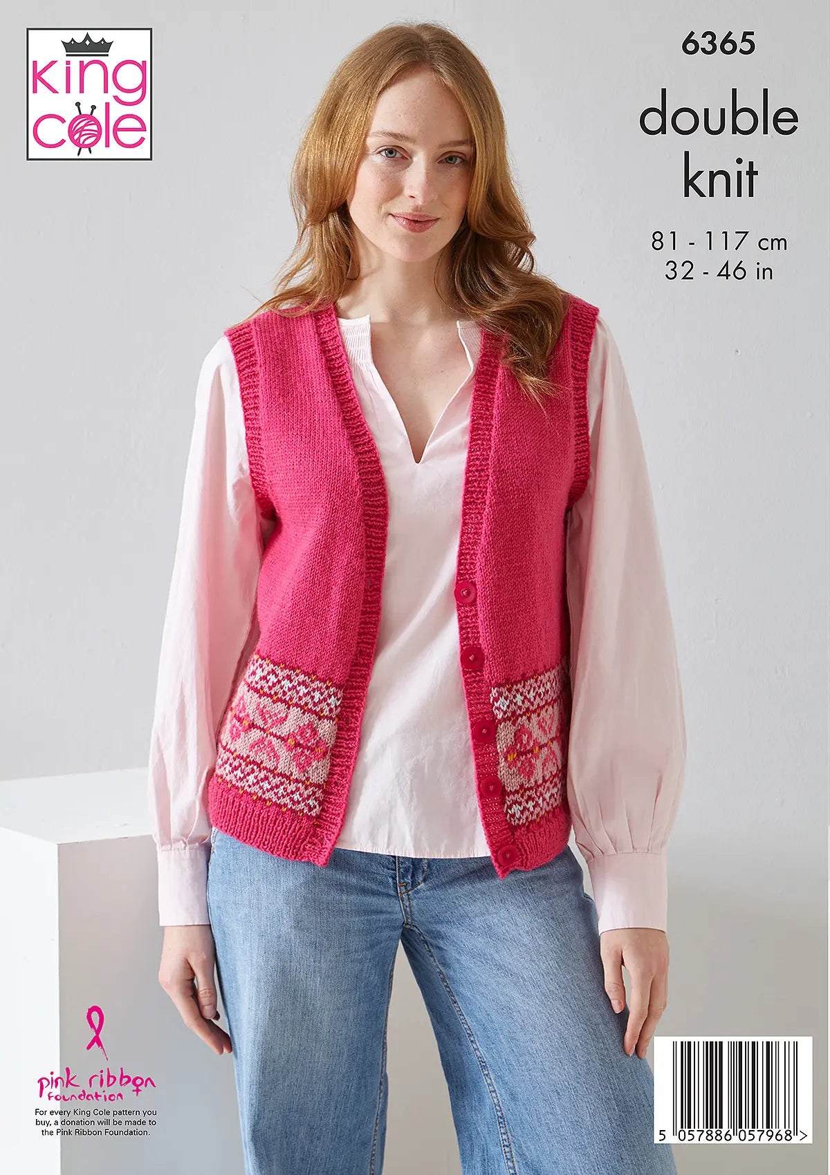 King Cole Merino Blend DK - Fairisle Cardigan & Waistcoat (6365)