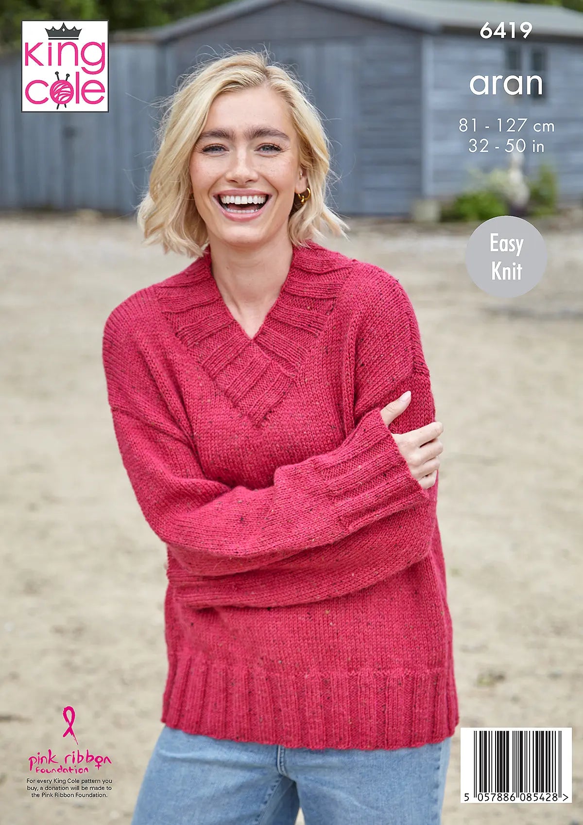 King Cole Homespun Aran - Ladies' Sweaters (6419)