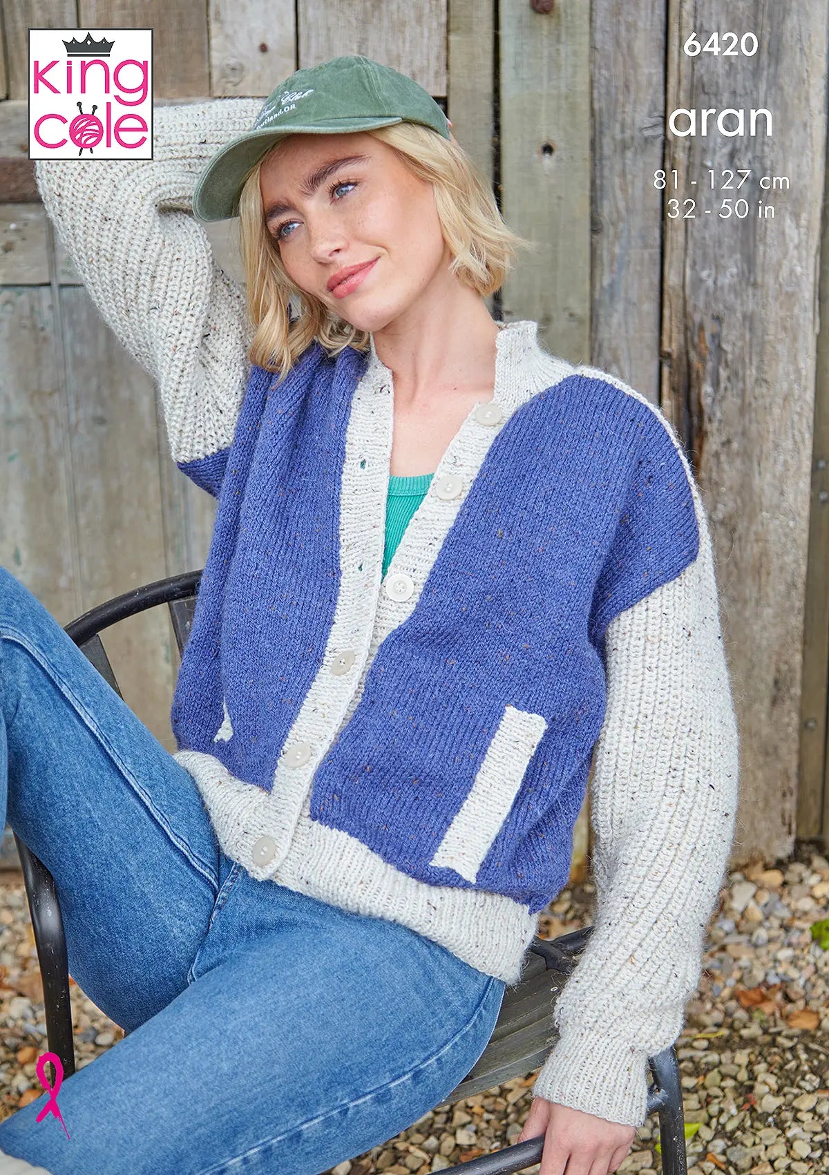 King Cole Homespun Aran - Ladies' Cardigans (6420)