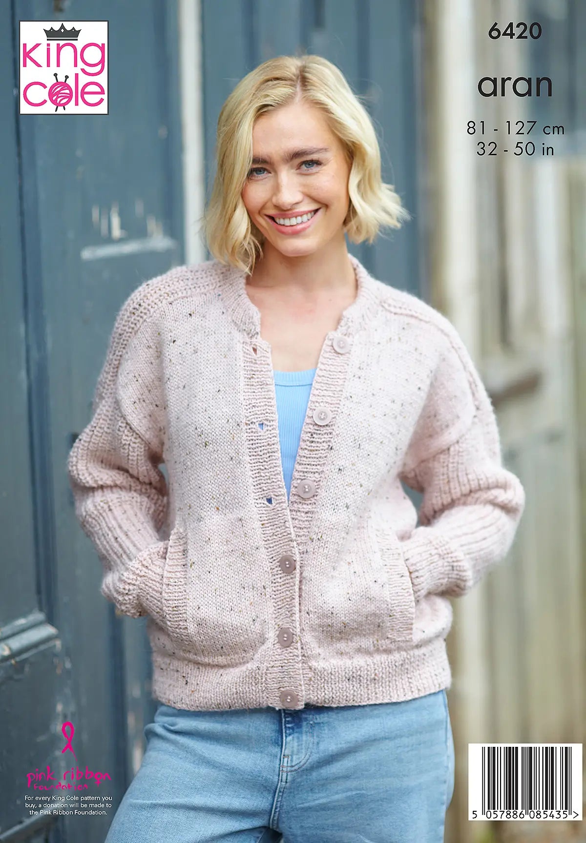 King Cole Homespun Aran - Ladies' Cardigans (6420)