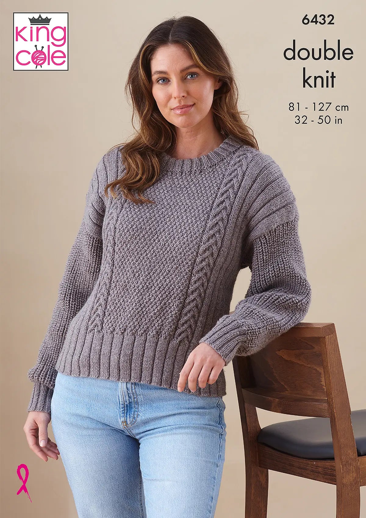 King Cole Merino Blend DK - Ladies’ Sweater and Cardigan (6432)