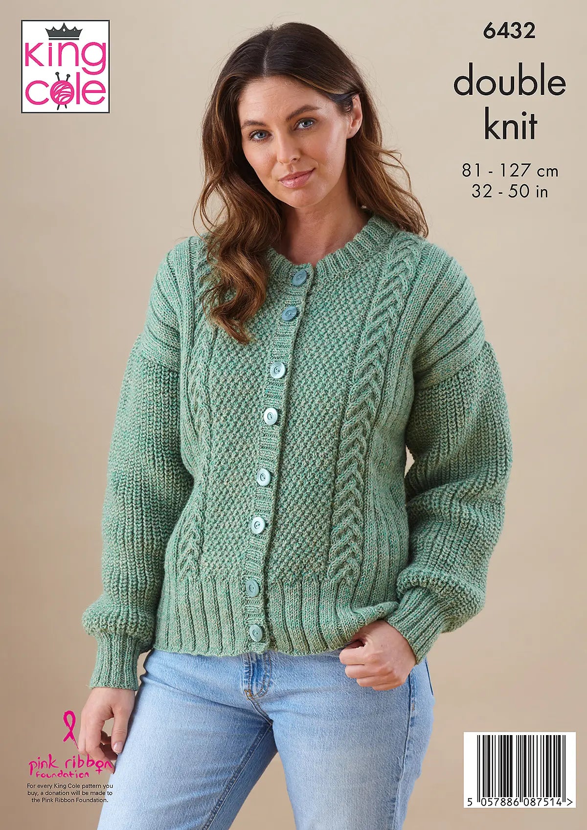 King Cole Merino Blend DK - Ladies’ Sweater and Cardigan (6432)