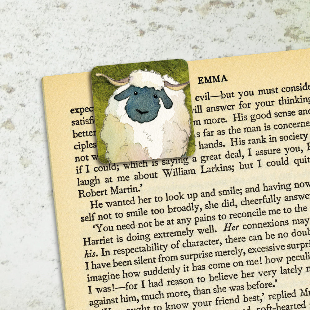 Emma Ball - Magnetic Page Markers - Felted Sheep
