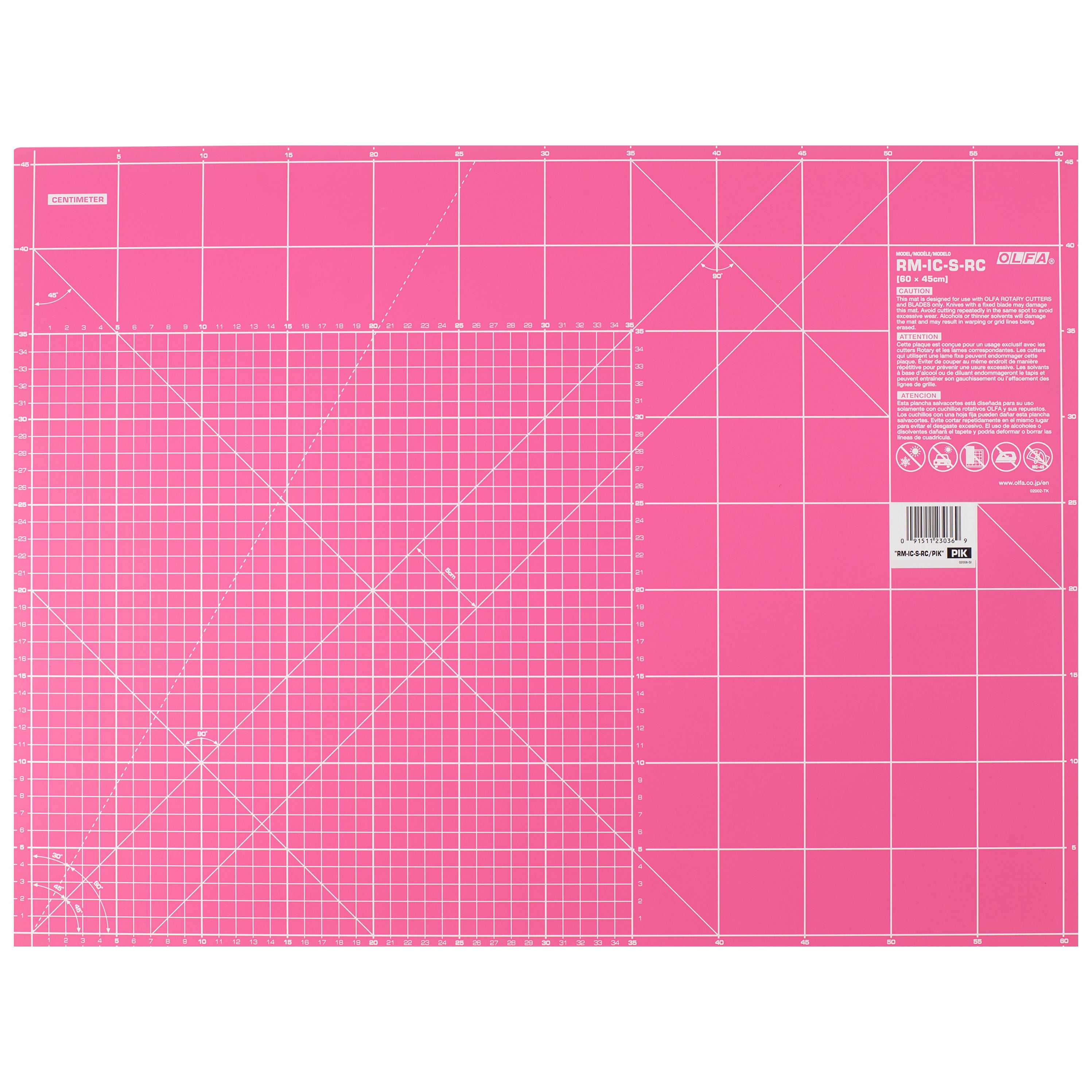 Olfa A2 Cutting Mat - Pink (63cm x 47cm)