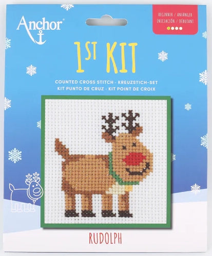 Anchor 1st Kit - Rudolph (Counted Cross Stitch Kit)