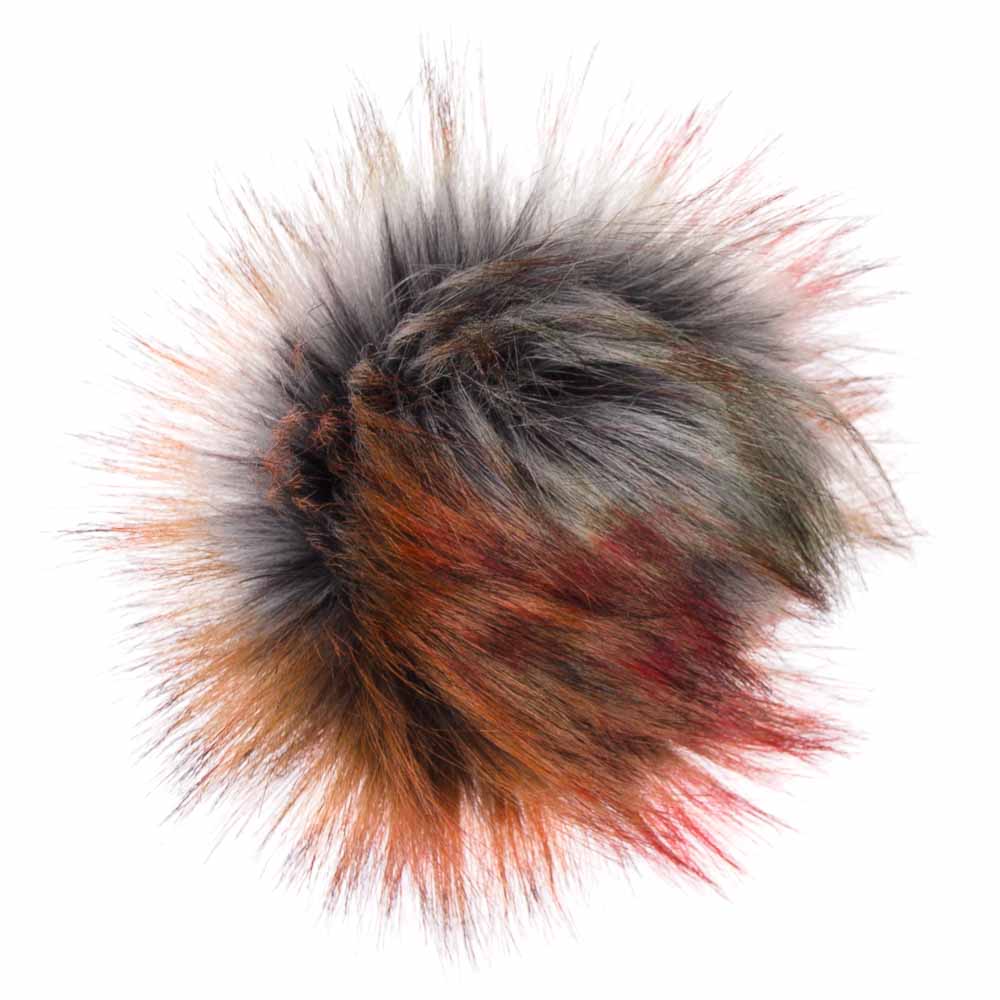 Rainbow PomPoms Faux Fur Pompom