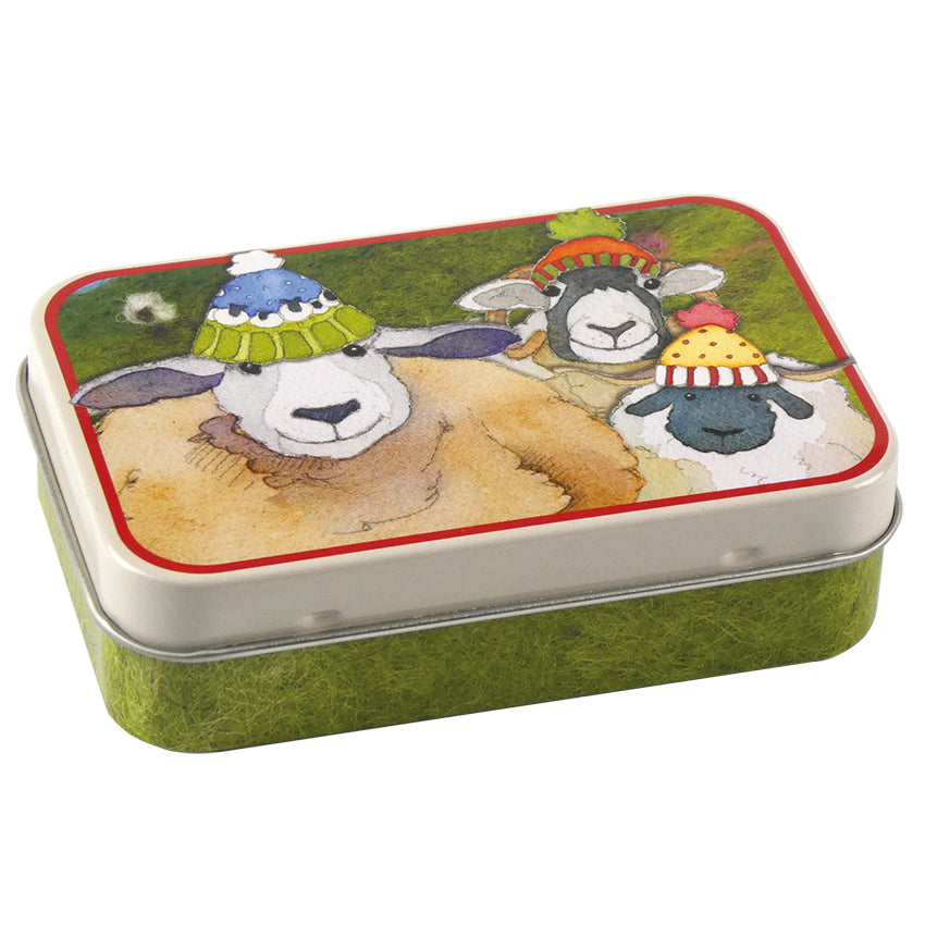 Emma Ball - Mini Rectangular Tin - Happy Sheep