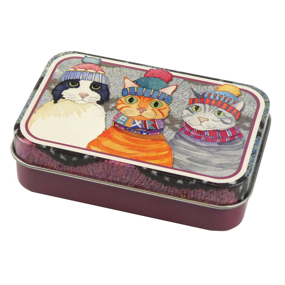 Emma Ball - Mini Rectangular Tin - Cats in Hats