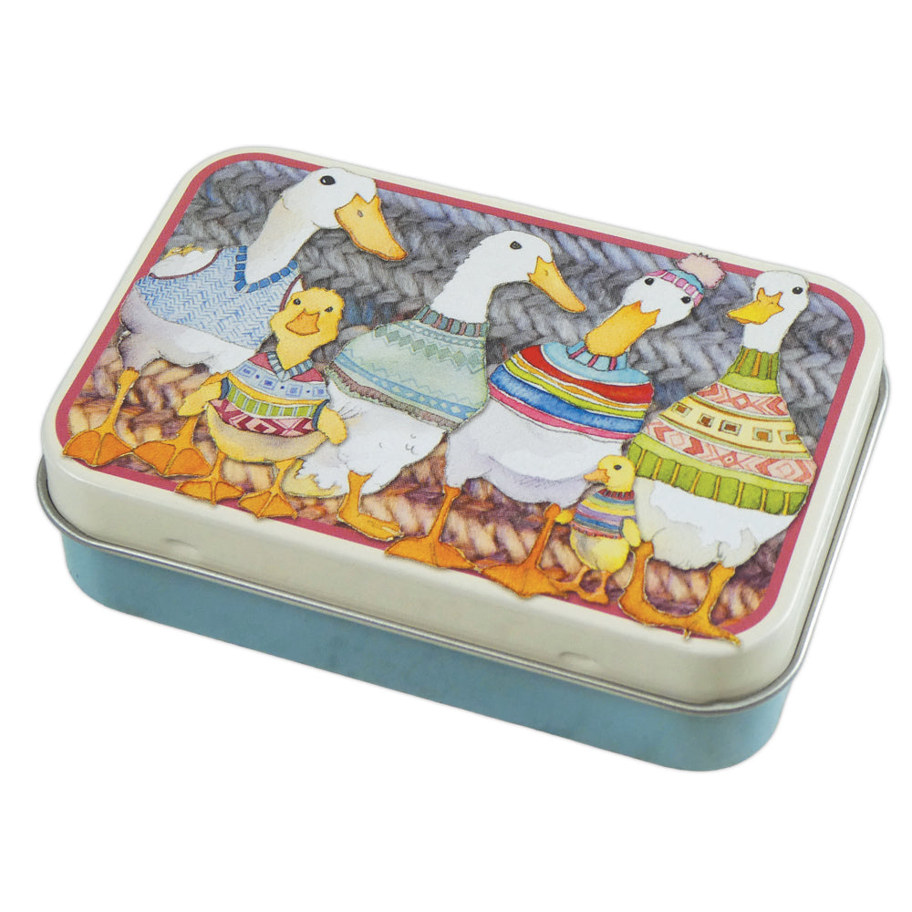 Emma Ball - Mini Rectangular Tin - Dapper Ducks