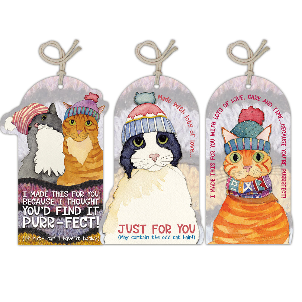 Emma Ball - Crafting Tags - Cats in Hats (Pack of 12)