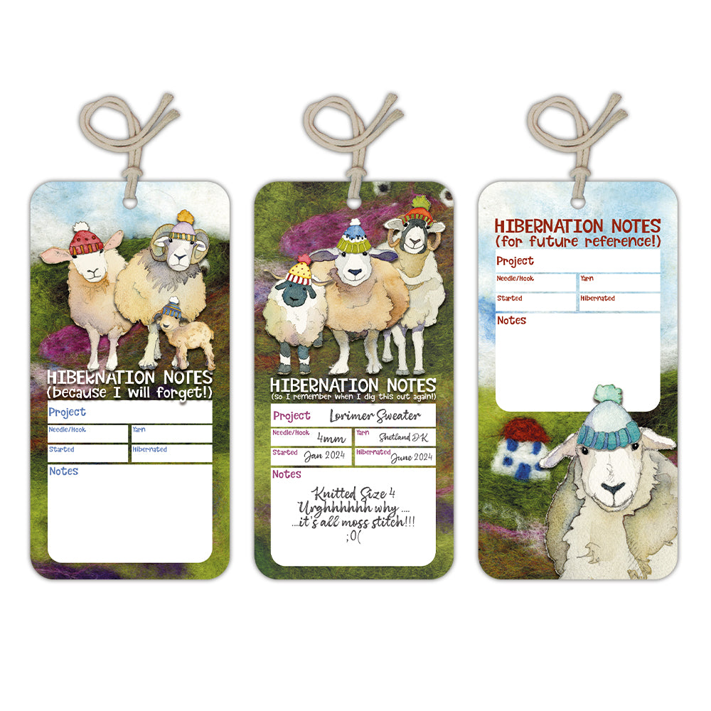 Emma Ball - Hibernation Tags - Happy Sheep (Pack of 12)