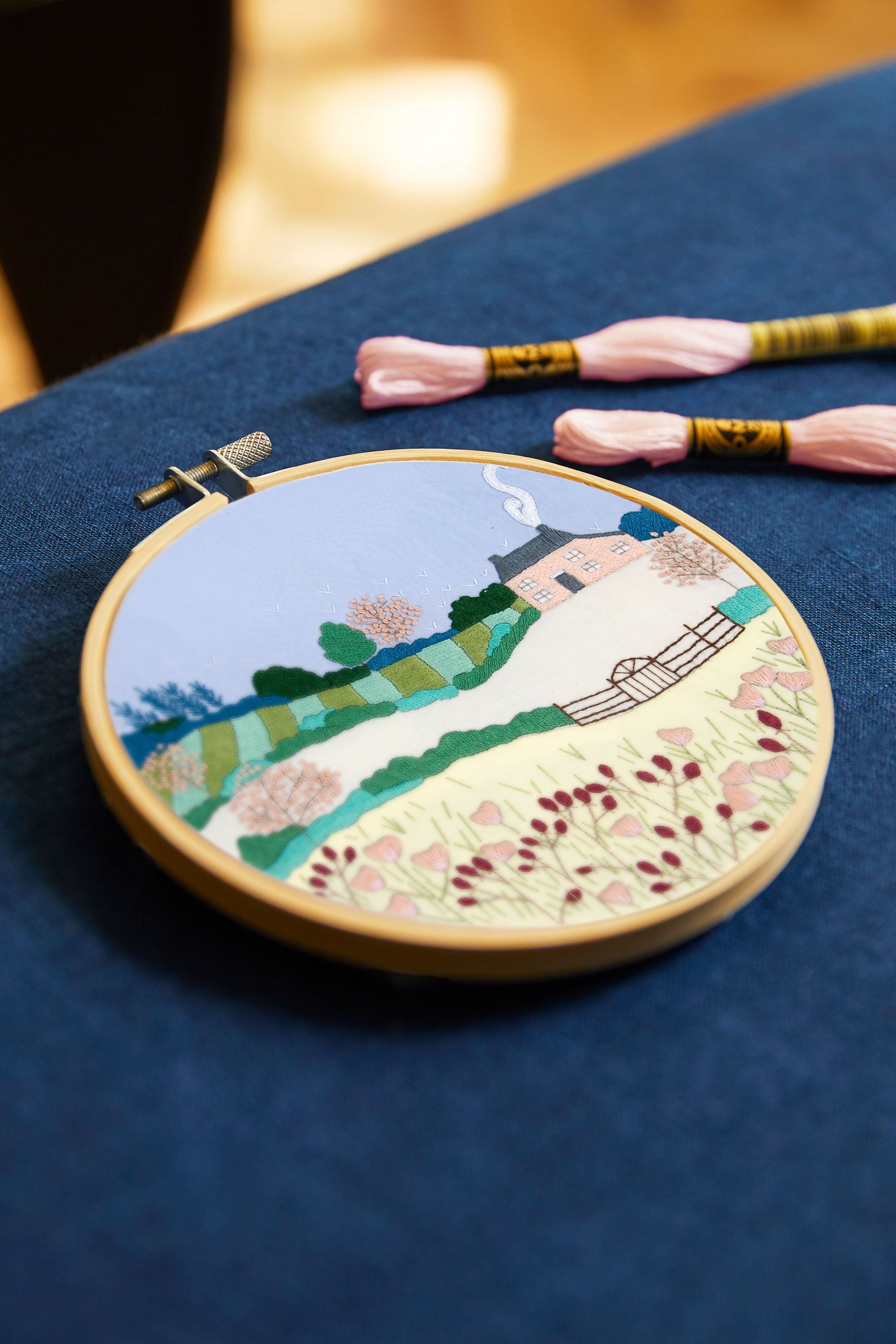 DMC Spring Landscape by Georgie K. Emery (Embroidery Kit)
