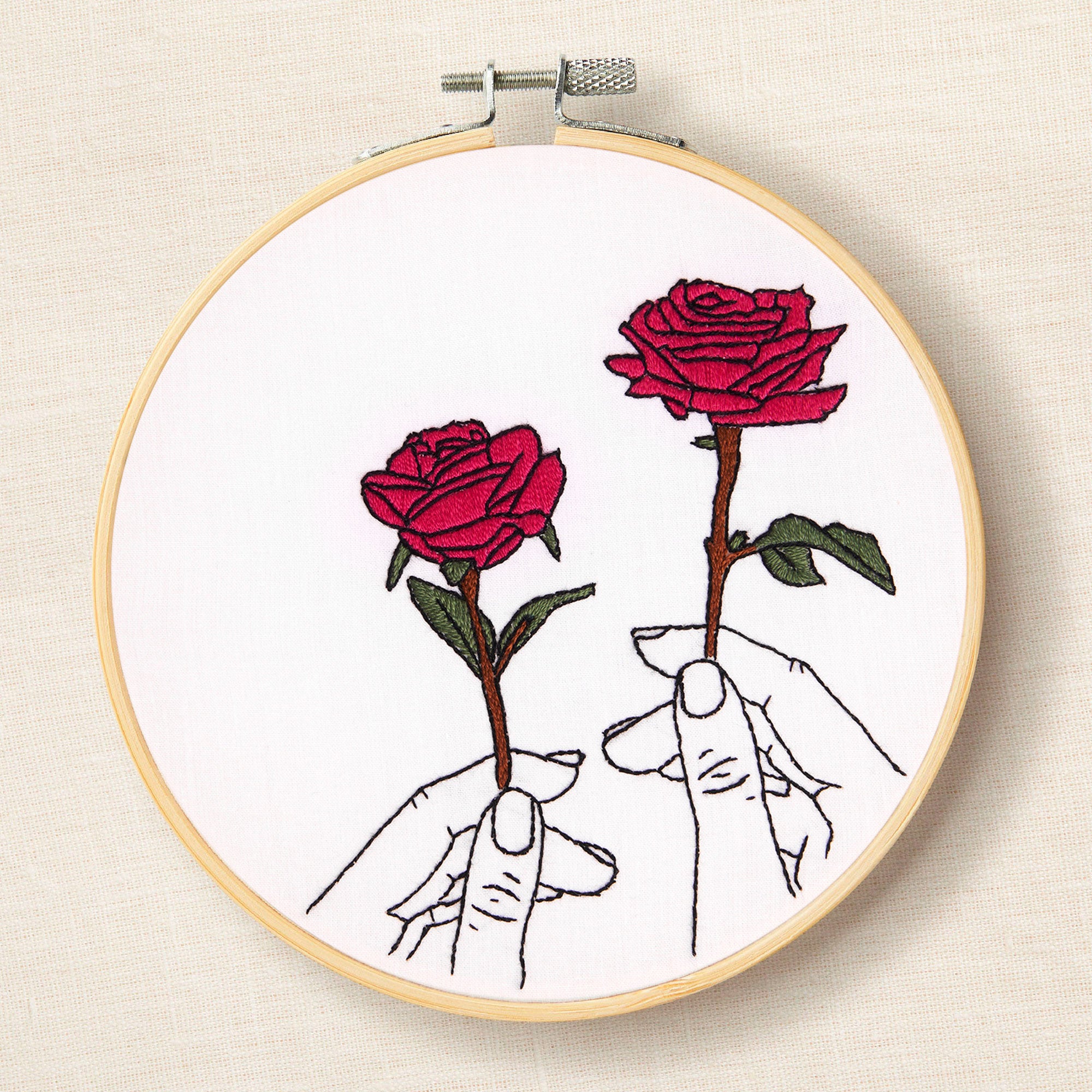 DMC Rose in Hands by Jenni Davis (Embroidery Kit)