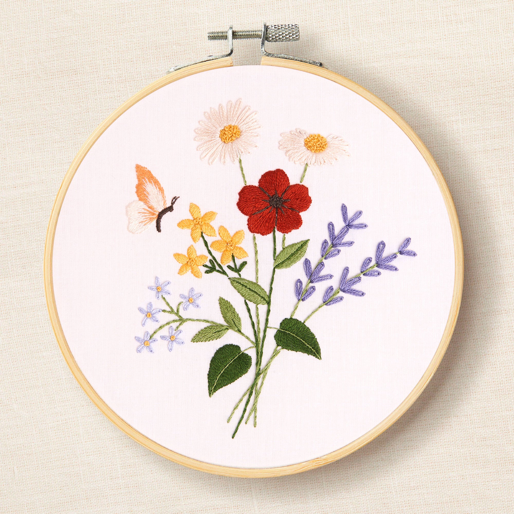 DMC Sumptuous Summer Flowers by Aurora Menendez (Embroidery Kit)