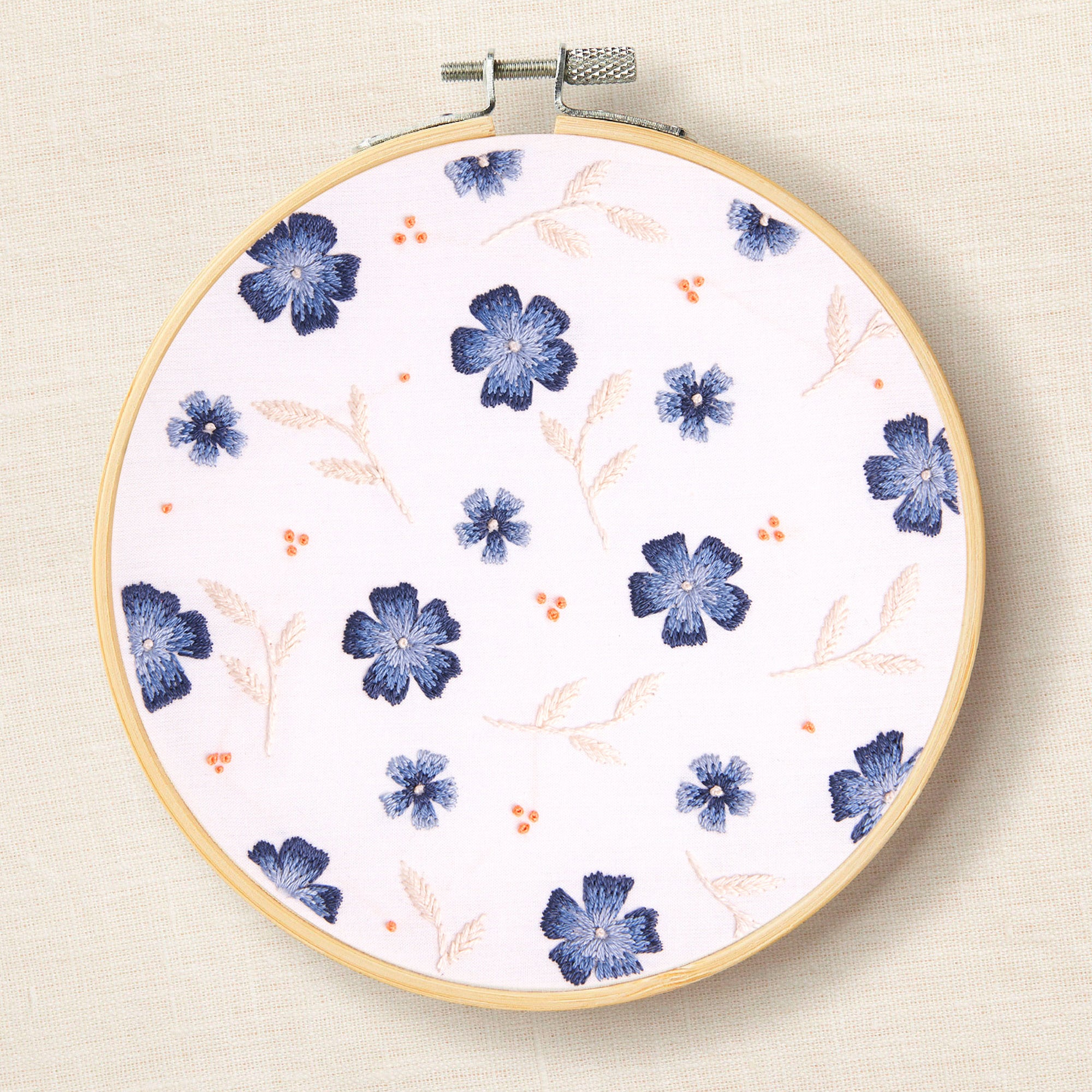 DMC Blue Ditsy Florals by Jenni Davis (Embroidery Kit)