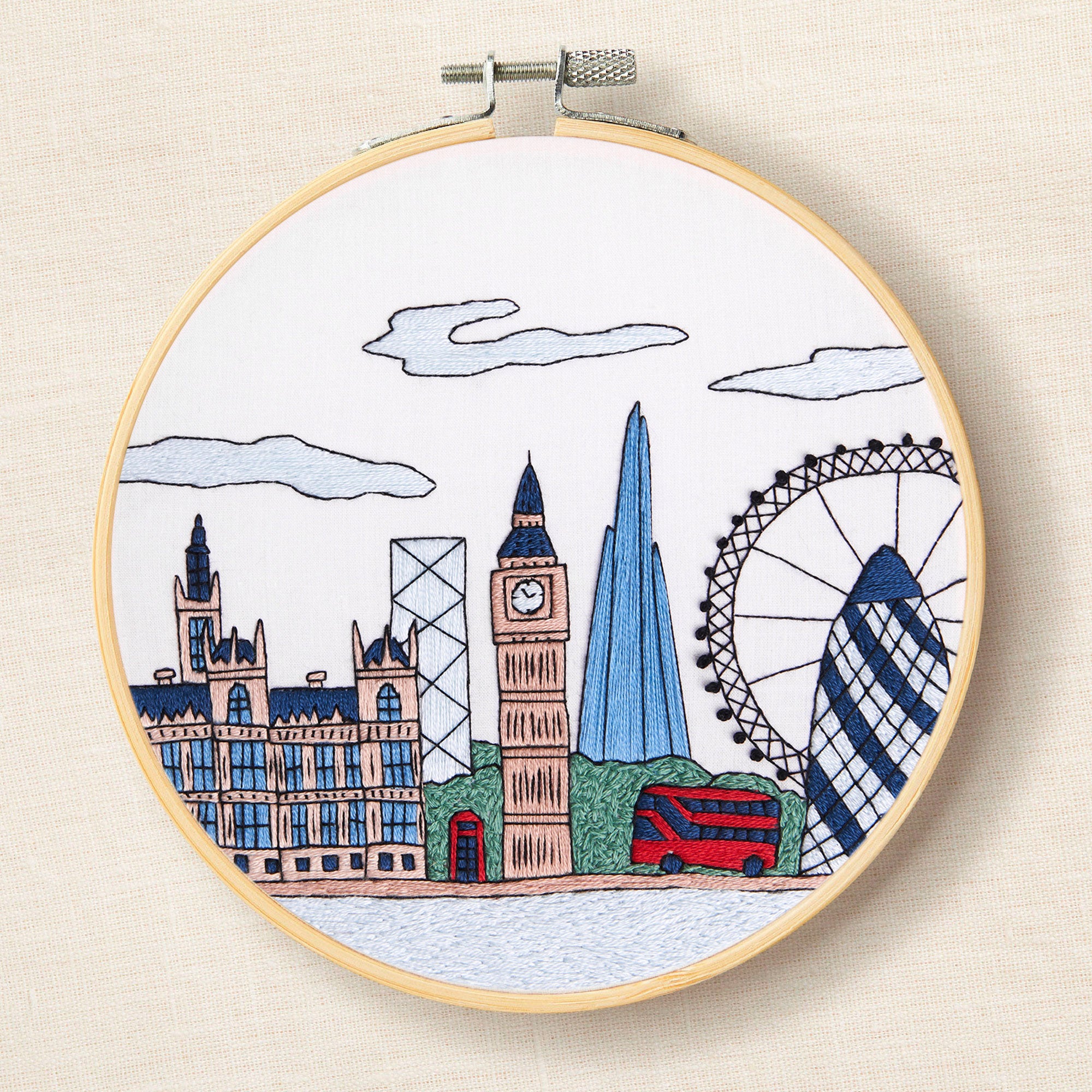 DMC London Skyline by Kseniia Guseva (Embroidery Kit)