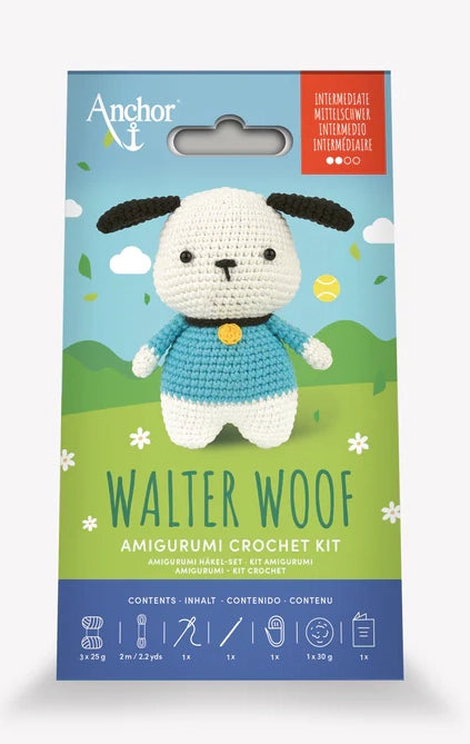 Anchor Mini Amigurumi Crochet Kit - Walter Woof
