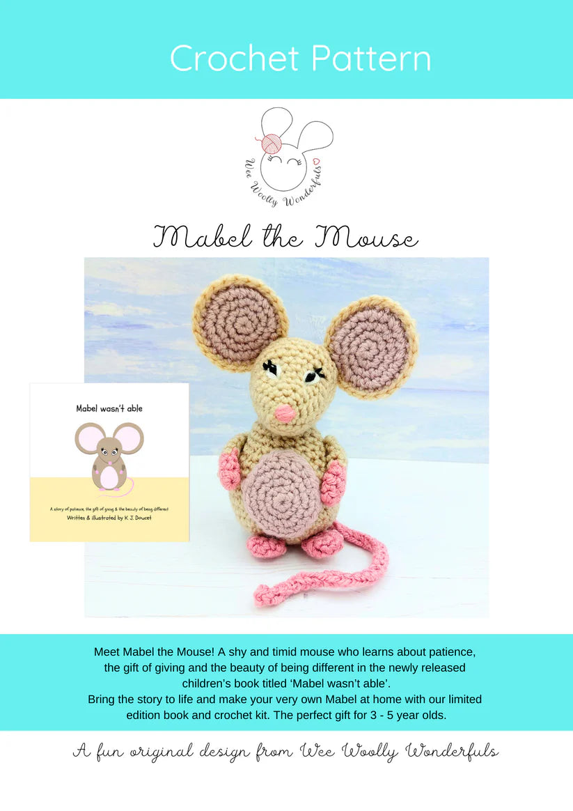 Wee Woolly Wonderfuls Mabel the Mouse (Crochet) in Stylecraft Special Aran
