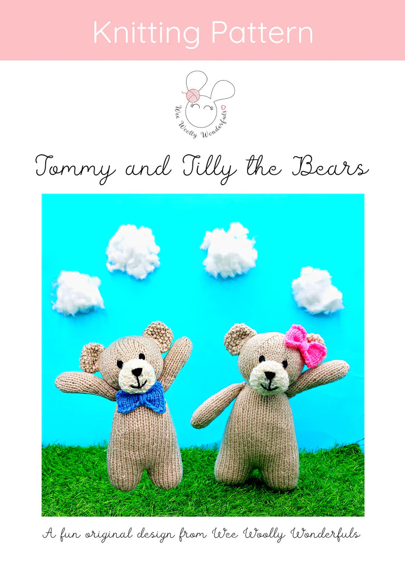 Wee Woolly Wonderfuls Tommy and Tilly the Bears in Stylecraft Special Aran