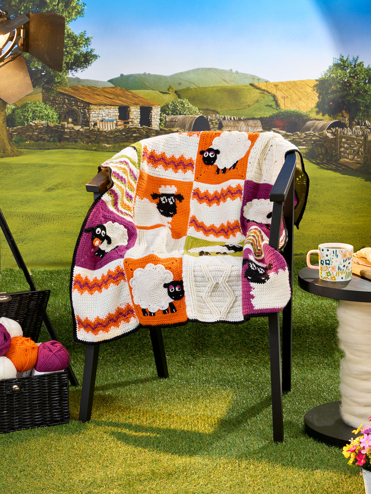 West Yorkshire Spinners ColourLab DK - Shaun the Sheep Crochet Blanket Yarn Bundle