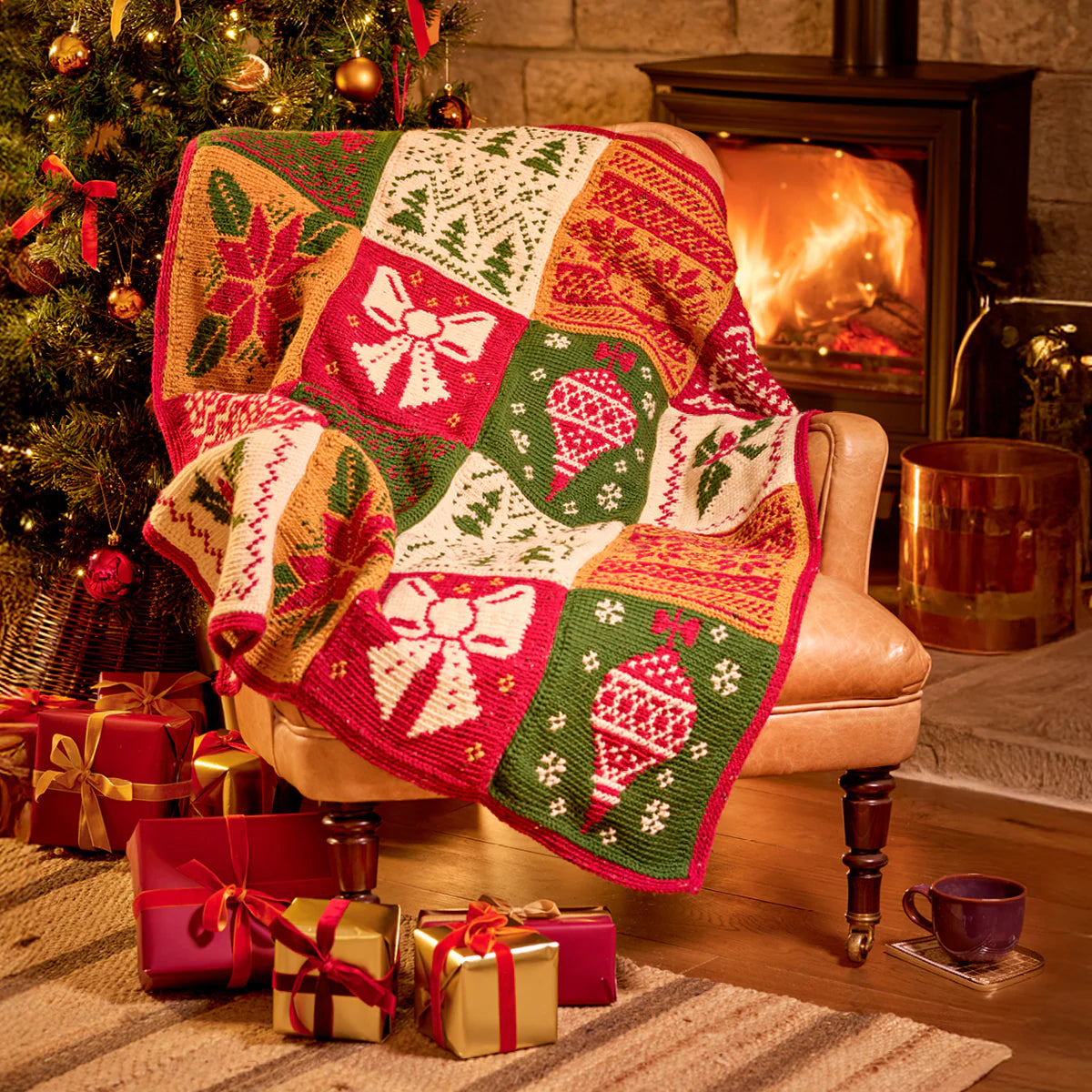 West Yorkshire Spinners ColourLab Aran - Baubles & Bows Blanket CAL Pack