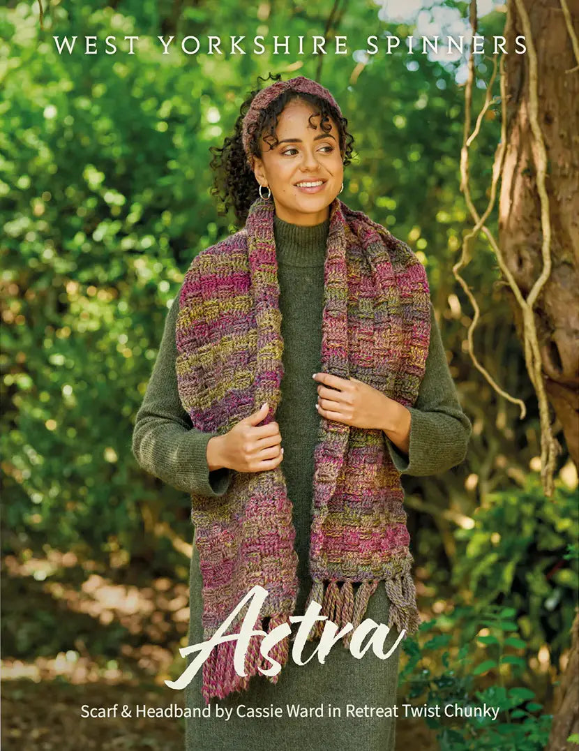 West Yorkshire Spinners Retreat Twist Chunky - Astra Scarf & Headband
